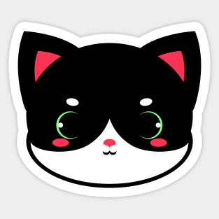 Cute Tuxedo Cat Sticker